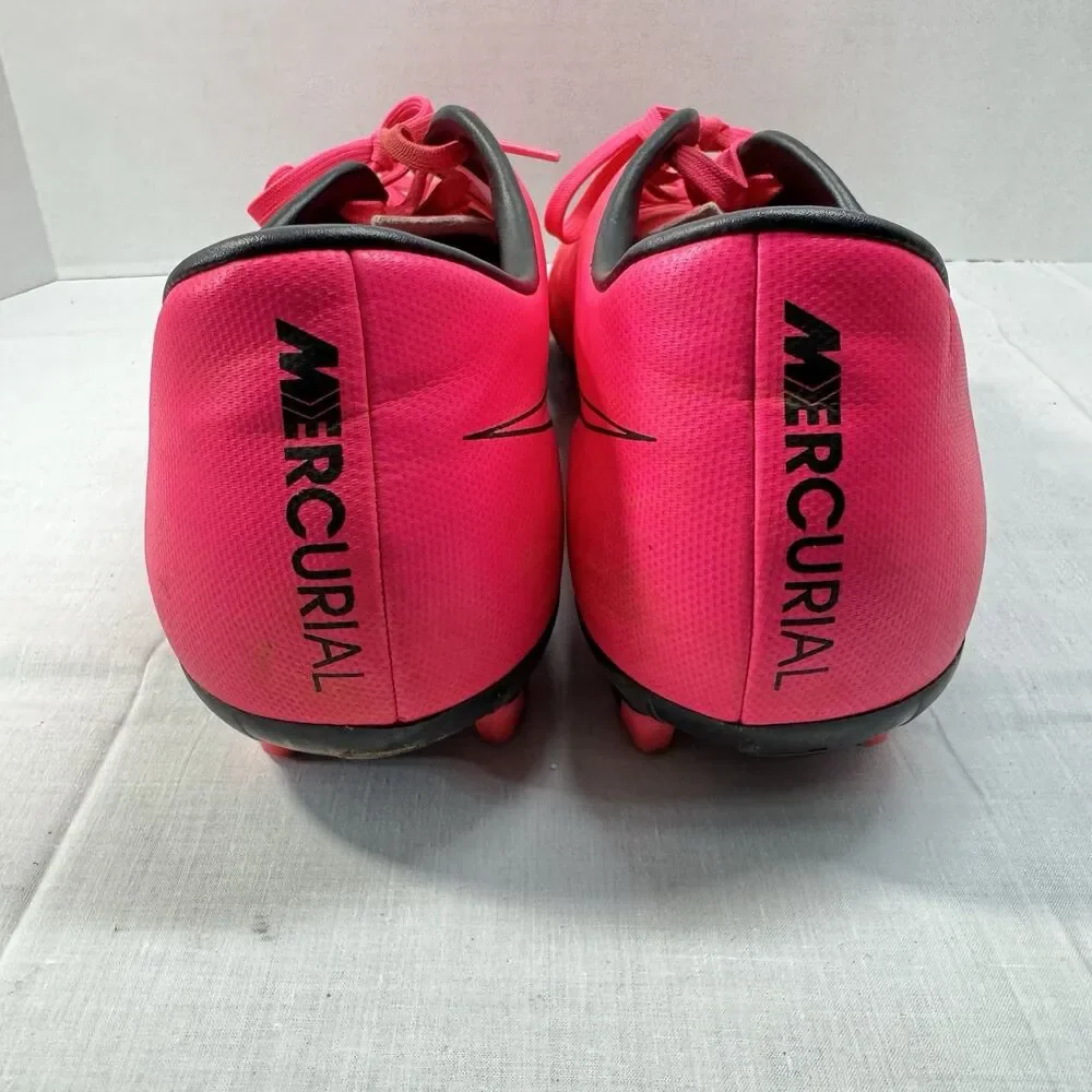 Nike Mercurial Victory 5 FG 651632-660 Soccer Shoes Hyper Pink Lace Up Men's 12